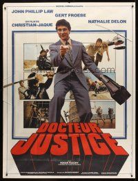 7k372 DOCTOR JUSTICE French 1p '75 John Phillip Law, Gert Froebe, great image!