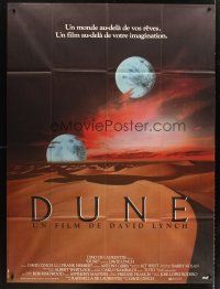 7k382 DUNE French 1p '84 David Lynch sci-fi epic, best image of two moons over desert!