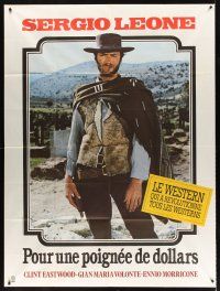 7k414 FISTFUL OF DOLLARS French 1p R80s Sergio Leone spaghetti western classic, Clint Eastwood