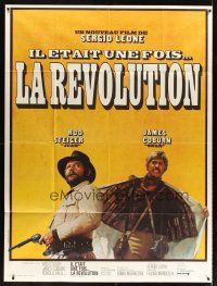 7k415 FISTFUL OF DYNAMITE French 1p '72 Sergio Leone, different image of Rod Steiger & James Coburn