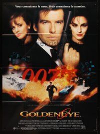 7k435 GOLDENEYE French 1p '95 Pierce Brosnan as secret agent James Bond 007, cool montage!