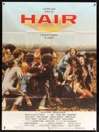 7k446 HAIR French 1p '79 Milos Forman, Treat Williams, different image!