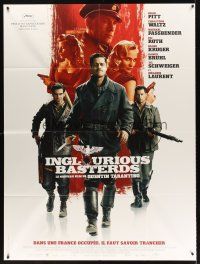 7k477 INGLOURIOUS BASTERDS French 1p '09 Quentin Tarantino, Nazi-killer Brad Pitt!