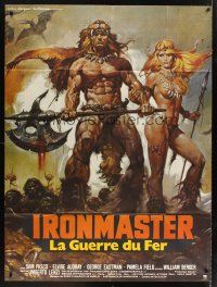 7k478 IRONMASTER French 1p '83 Umberto Lenzi's La Guerra del ferro, different sexy fantasy art!
