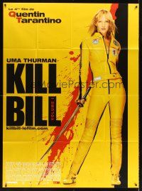 7k488 KILL BILL: VOL. 1 French 1p '03 Quentin Tarantino, full-length Uma Thurman with katana!