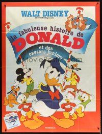 7k496 LA FABULEUSE HISTOIRE DE DONALD French 1p '80s Donald Duck, Mickey, Goofy, Pluto & more!