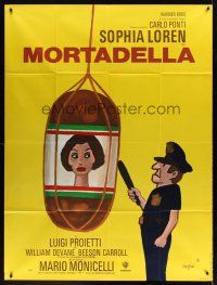 7k504 LADY LIBERTY French 1p '72 great wacky different art of Sophia Loren & cop by Savignac!