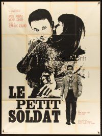 7k515 LE PETIT SOLDAT French 1p '63 Jean-Luc Godard, Anna Karina, art by Vaissier!