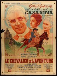 7k517 LES AVENTURES DE CASANOVA French 1p '47 Georges Guetary, great artwork by Jacques Bonneaud!