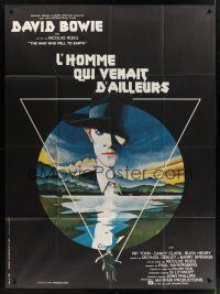 7k540 MAN WHO FELL TO EARTH French 1p '76 Nicolas Roeg, best art of David Bowie by Vic Fair!