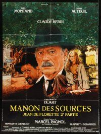 7k542 MANON OF THE SPRING DS French 1p '87 Claude Berri, Yves Montand, Michel Jouin art!