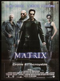 7k547 MATRIX French 1p '99 Keanu Reeves, Carrie-Anne Moss, Laurence Fishburne, Wachowski Bros!