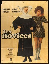 7k586 NOVICES French 1p '70 Brigitte Bardot wearing nun's habit + sexy Annie Girardot!