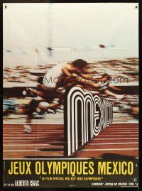 7k588 OLYMPICS IN MEXICO French 1p '69 Alberto Isaac's Olimpiada en Mexico, cool hurdling image!