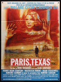7k598 PARIS, TEXAS French 1p '84 Wim Wenders, cool completely different art by Guy Peellant!