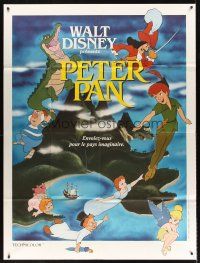 7k604 PETER PAN French 1p R80s Walt Disney animated cartoon fantasy classic, great full-length art!