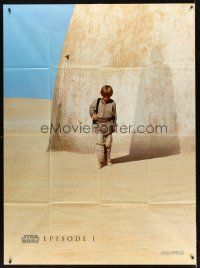 7k606 PHANTOM MENACE style A teaser French 1p '99 Star Wars Episode I, Anakin w/Vader shadow!