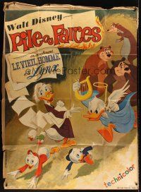 7k607 PILE OU FARCES French 1p '60s Disney, great cartoon image of Donald Duck & others!