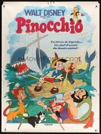 7k608 PINOCCHIO French 1p R70s Disney classic fantasy cartoon of wooden boy who wants to be real!