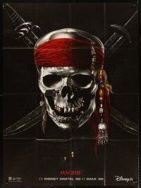 7k610 PIRATES OF THE CARIBBEAN: ON STRANGER TIDES IMAX teaser French 1p '11 skull & crossbones!