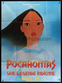 7k613 POCAHONTAS advance French 1p '95 Walt Disney, Native American Indians, great cartoon image!