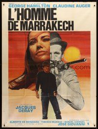 7k689 THAT MAN GEORGE French 1p '67 L'Homme de Marrakesh, George Hamilton, Claudine Auger!