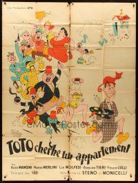 7k700 TOTO CERCA CASA French 1p '50 great cartoon artwork of cast by Aluboy!