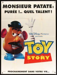 7k701 TOY STORY French 1p '95 Disney & Pixar cartoon, great image of Mr. Potato Head!