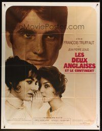 7k711 TWO ENGLISH GIRLS French 1p '71 Francois Truffaut directed, Jean-Pierre Leaud, Landi art!