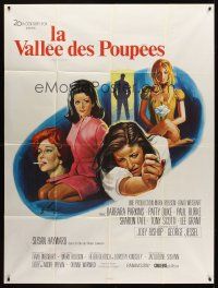 7k719 VALLEY OF THE DOLLS French 1p '67 Sharon Tate, Jacqueline Susann, different Grinsson art!
