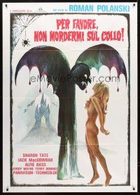 7k155 FEARLESS VAMPIRE KILLERS Italian 1p R70s Roman Polanski, best sexy art by Mario Piovano!