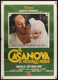 7k156 FELLINI'S CASANOVA Italian 1p '76 Il Casanova di Federico Fellini, Donald Sutherland, Aumont