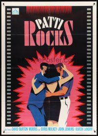 7k193 PATTI ROCKS Italian 1p '89 cool romantic love triangle artwork!