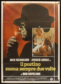 7k197 POSTMAN ALWAYS RINGS TWICE Italian 1p '81 Jack Nicholson & sexy Jessica Lange, different!