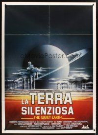 7k200 QUIET EARTH Italian 1p '89 New Zealand post-apocalyptic sci-fi, Bruno Lawrence, cool art!