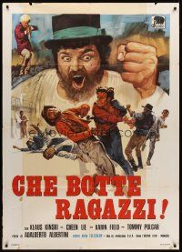 7k206 RETURN OF SHANGHAI JOE Italian 1p '74 Klaus Kinski, Cheen Lie, wacky spaghetti western art!