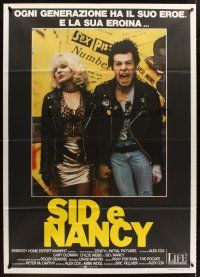 7k211 SID & NANCY Italian 1p '86 Gary Oldman & Chloe Webb, punk rock classic, different image!