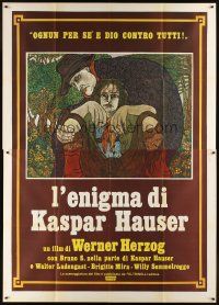 7k086 MYSTERY OF KASPAR HAUSER Italian 2p '74 Werner Herzog's Jeder Fur Sich und Gott Gegen Alle!