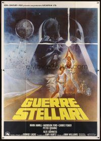 7k100 STAR WARS Italian 2p '77 George Lucas classic sci-fi epic, great art by Tom Jung!