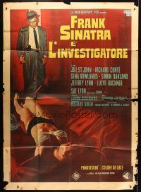 7k106 TONY ROME Italian 2p '67 art of Frank Sinatra & sexy near-naked girl on bed by Nistri!