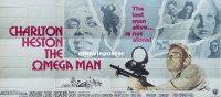 7m002 OMEGA MAN int'l 24sh '71 Charlton Heston is the last man alive, and he's not alone!