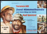 7m070 ALL THE WAY BOYS German 33x47 '73 Terence Hill & Bud Spencer, the Trinity boys!