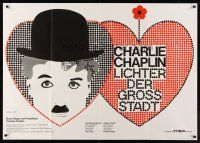 7m080 CITY LIGHTS German 33x47 R70 cool different mosaic artwork of Charlie Chaplin!
