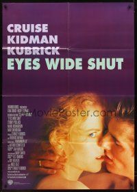 7m086 EYES WIDE SHUT German 33x47 '99 Stanley Kubrick, best c/u of Tom Cruise & Nicole Kidman!