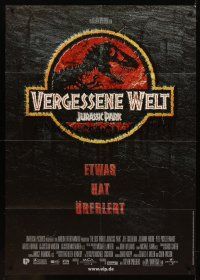 7m098 JURASSIC PARK German 33x47 '93 Steven Spielberg, Richard Attenborough re-creates dinosaurs!