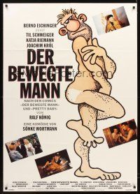 7m100 MAYBE... MAYBE NOT German 33x47 '94 Der Bewegte, wacky artwork of naked guy!