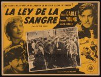 7m631 CALL OF THE WILD Mexican LC R50s Clark Gable & Loretta Young in Jack London story!