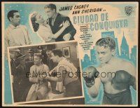 7m643 CITY FOR CONQUEST Mexican LC R50s boxer James Cagney, Ann Sheridan & Anthony Quinn!