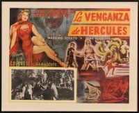 7m677 HERCULES & THE HYDRA Mexican LC '60 different art of sexy Jayne Mansfield & Mickey Hargitay!