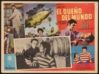 7m694 MASTER OF THE WORLD Mexican LC '61 Jules Verne, Vincent Price, cool enormous flying machine!